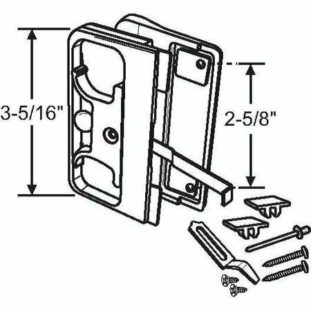 STRYBUC Patio Screen Door Handle 14-64